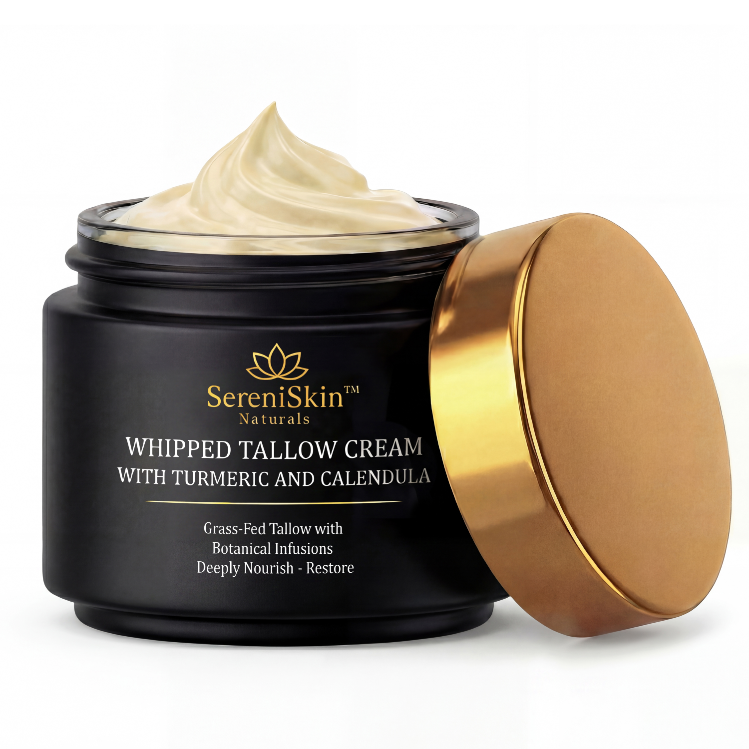 Whipped Tallow Cream with Turmeric & Calendula