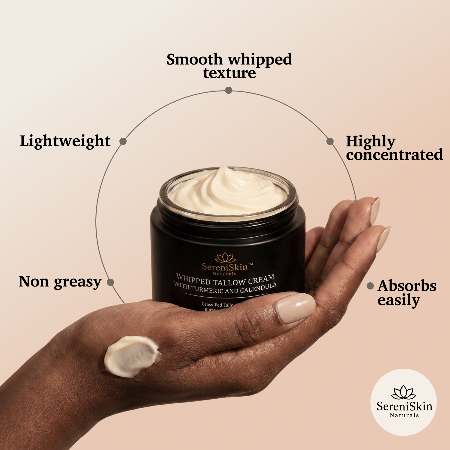 Whipped Tallow Cream with Turmeric & Calendula